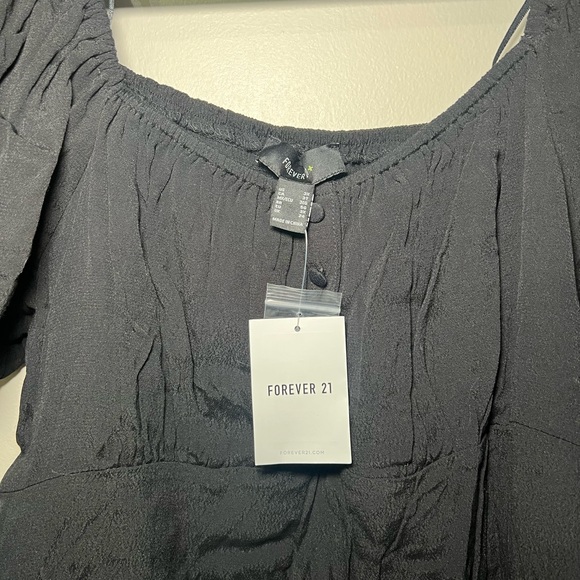 Forever 21 Puff Sleeve Maxi Dress - Picture 2 of 4